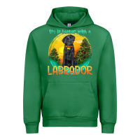Emerald life is better with a labrador Urban Hoodie - texasbilliewilder