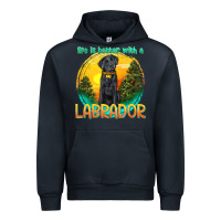 Navy life is better with a labrador Urban Hoodie - texasbilliewilder