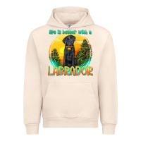Sandshell life is better with a labrador Urban Hoodie - texasbilliewilder