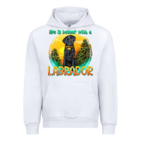 White life is better with a labrador Urban Hoodie - texasbilliewilder
