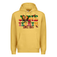 Antique Gold juneteenth since 1865 with heart Premium Hoodie - texasbilliewilder