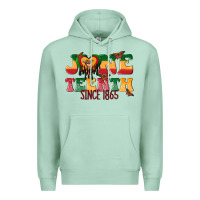 Seafoam juneteenth since 1865 with heart Premium Hoodie - texasbilliewilder