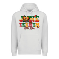 Dove Grey juneteenth since 1865 with heart Premium Hoodie - texasbilliewilder