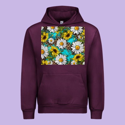 Urban Hoodie Daisy and sunflower