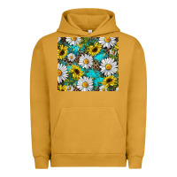 Pigment Peanut Butter Daisy and sunflower Urban Hoodie - RanaPortraitStore