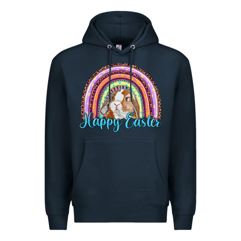 Happy Easter Rainbow Bunny Premium Hoodie by RanaPortraitStore | Teevron