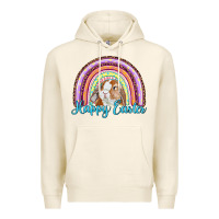 Tofu happy easter rainbow bunny Premium Hoodie - RanaPortraitStore