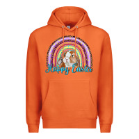 Happy Easter Rainbow Bunny Premium Hoodie | Teevron