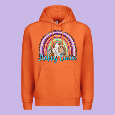 Happy Easter Rainbow Bunny Premium Hoodie Designed By Ranaportraitstore
