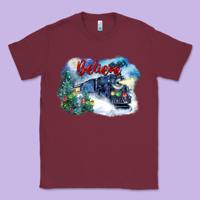 Believe Polar Express Classic Tee Designed By Fadigitalartstudio
