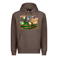 Coffee Happy easter rooster chicken and chick Premium Hoodie - RanaPortraitStore
