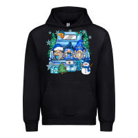 Black snowman gnome truck Urban Hoodie - Zillion Design Studio