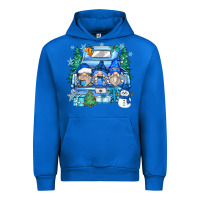 Cobalt snowman gnome truck Urban Hoodie - Zillion Design Studio