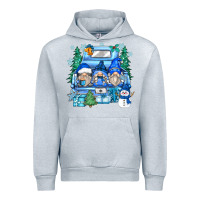 Heather Grey snowman gnome truck Urban Hoodie - Zillion Design Studio