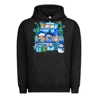 Pigment Black snowman gnome truck Urban Hoodie - Zillion Design Studio