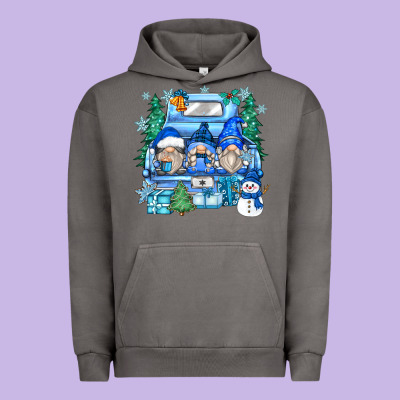 Snowman Gnome Truck Urban Hoodie Designed By Zillion Design Studio