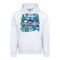 White snowman gnome truck Urban Hoodie - Zillion Design Studio