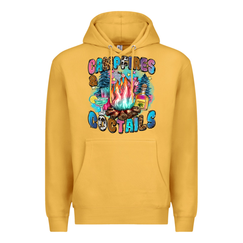 Campfires And Coctails Premium Hoodie by Zillion Design Studio | Teevron