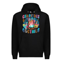 Black campfires and coctails Premium Hoodie - Zillion Design Studio
