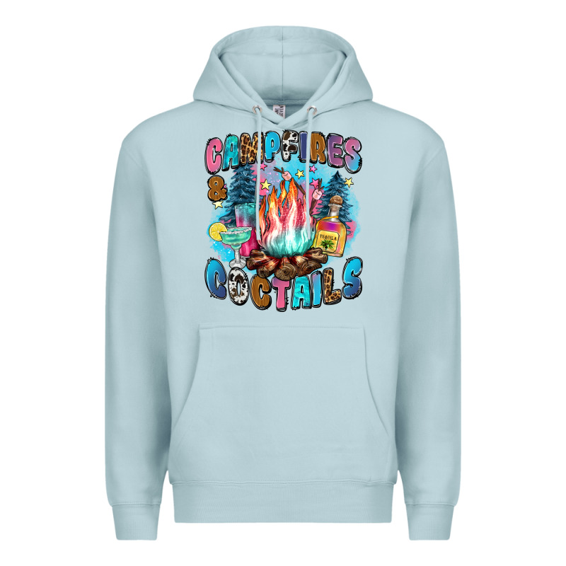 Campfires And Coctails Premium Hoodie by Zillion Design Studio | Teevron