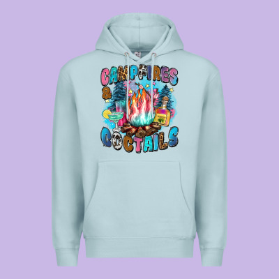 Campfires And Coctails Premium Hoodie Designed By Zillion Design Studio