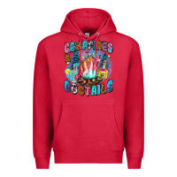 Cardinal campfires and coctails Premium Hoodie - Zillion Design Studio