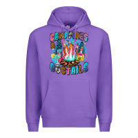 Purple campfires and coctails Premium Hoodie - Zillion Design Studio