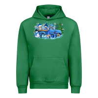 Emerald snow gnome truck Urban Hoodie - Zillion Design Studio