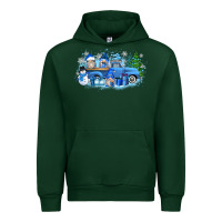 Forest Green snow gnome truck Urban Hoodie - Zillion Design Studio