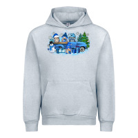 Heather Grey snow gnome truck Urban Hoodie - Zillion Design Studio