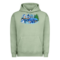 Pigment Oil Green snow gnome truck Urban Hoodie - Zillion Design Studio