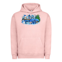 Pigment Salmon snow gnome truck Urban Hoodie - Zillion Design Studio