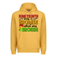 Mustard juneteenth was a promise what was broken Premium Hoodie - texasbilliewilder