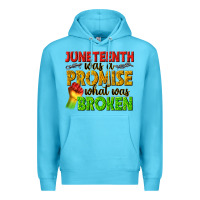 Ocean Blue juneteenth was a promise what was broken Premium Hoodie - texasbilliewilder