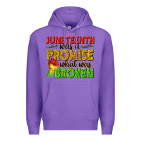 Purple juneteenth was a promise what was broken Premium Hoodie - texasbilliewilder