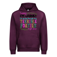 Mauve Wine sorry im cranky im going through my terrible forti Urban Hoodie - texasbilliewilder