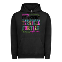 Pigment Black sorry im cranky im going through my terrible forti Urban Hoodie - texasbilliewilder