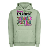 Pigment Oil Green sorry im cranky im going through my terrible forti Urban Hoodie - texasbilliewilder