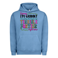 Pigment Pebble Blue sorry im cranky im going through my terrible forti Urban Hoodie - texasbilliewilder