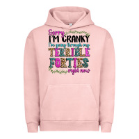Pigment Salmon sorry im cranky im going through my terrible forti Urban Hoodie - texasbilliewilder