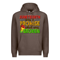 Coffee juneteenth was a promise what was broken Premium Hoodie - texasbilliewilder