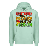 Seafoam juneteenth was a promise what was broken Premium Hoodie - texasbilliewilder