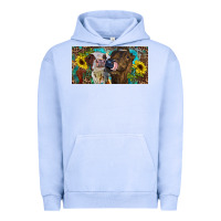 Pigment Grape Ice Heifers With Sunflowers And Leopard Urban Hoodie - RanaPortraitStore