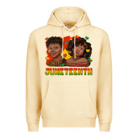 Pina Colada juneteenth with afro black kids Premium Hoodie - texasbilliewilder