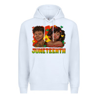 White juneteenth with afro black kids Premium Hoodie - texasbilliewilder