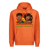 Carrot juneteenth with afro black kids Premium Hoodie - texasbilliewilder