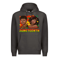 Smoke juneteenth with afro black kids Premium Hoodie - texasbilliewilder