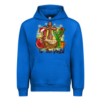 Cobalt joy to the world Urban Hoodie - Zillion Design Studio