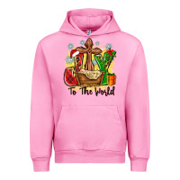 Fuchsia Pink joy to the world Urban Hoodie - Zillion Design Studio