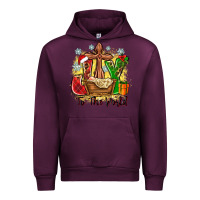 Mauve Wine joy to the world Urban Hoodie - Zillion Design Studio